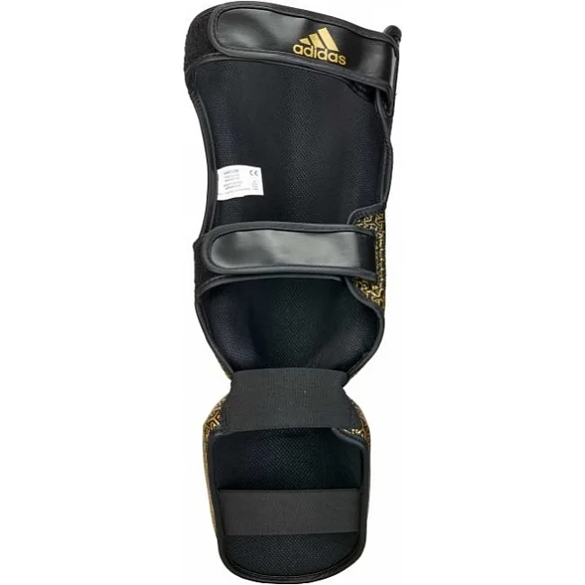 Защита голени и стопы с лицензией Wako Semi Contact (черный-золотой) ADIDAS ADIKBSI300