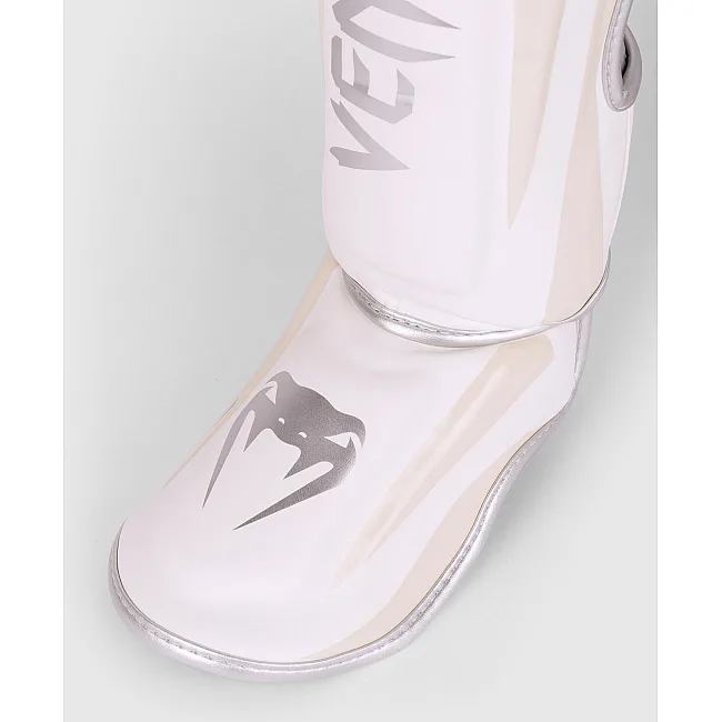 Защита голени и стопы VENUM Elite Standup White Silver Pink