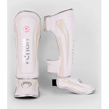 Защита голени и стопы VENUM Elite Standup White Silver Pink