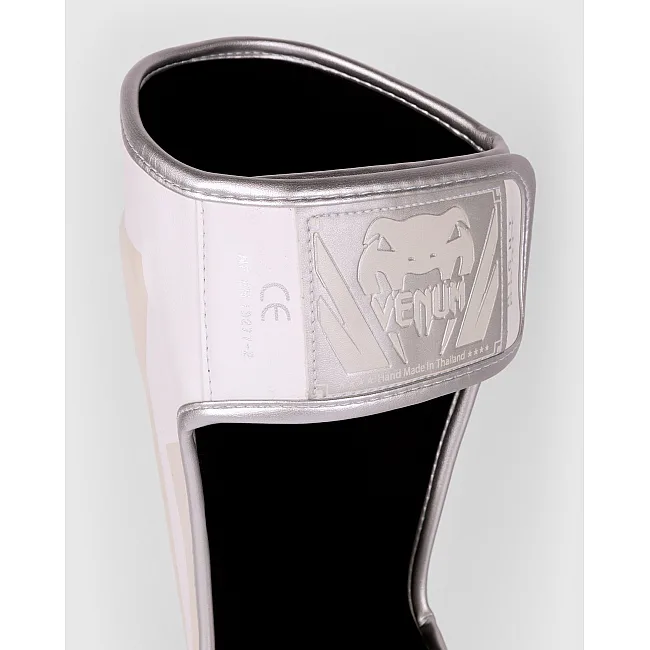 Защита голени и стопы VENUM Elite Standup White Silver Pink