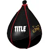 Пневмогруша боксерська TITLE Boxing Gyro Balanced Leather Speed Bag Black розмір L