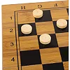 Шахматы шашки нарды 3 в 1 набор настольных игр из бамбука SP-SPORT A3140 размер 39x39см