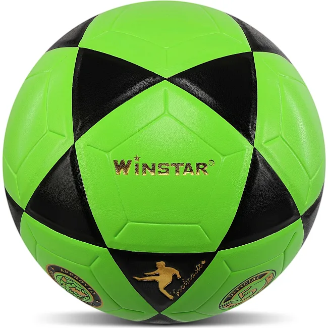 Футбольный мяч WINSTAR FB-00039 (Салатовый-черный)