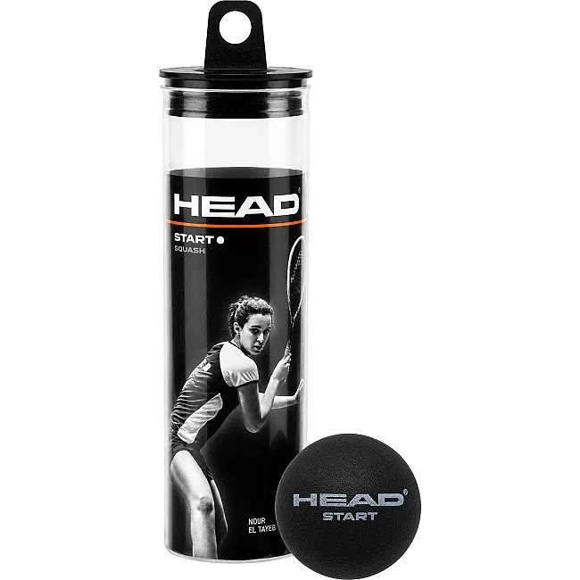Набор мячей для сквоша HEAD START 287356 (Черный)
