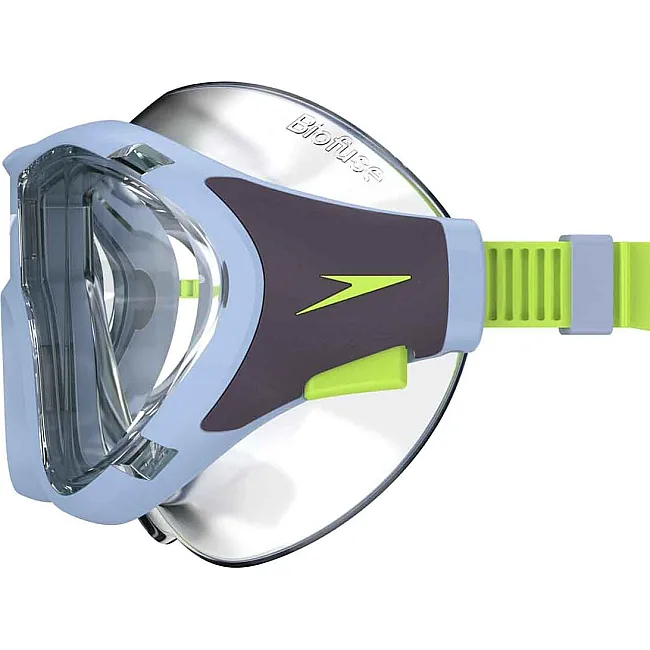 Очки для плавания Speedo JUNIOR BIOFUSE 2.0 MASK прозрачный, серый, зеленый (для детей) One Size