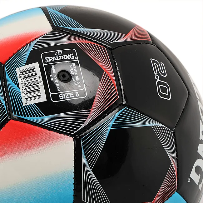 Футбольный мяч SPALDING 2.0 66005Z (Черный-голубой)