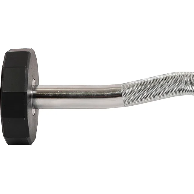 Штанга неразборная с фиксированным весом изогнутая PEV HAMMER STRENGHT TA-9978-10 (Черный)