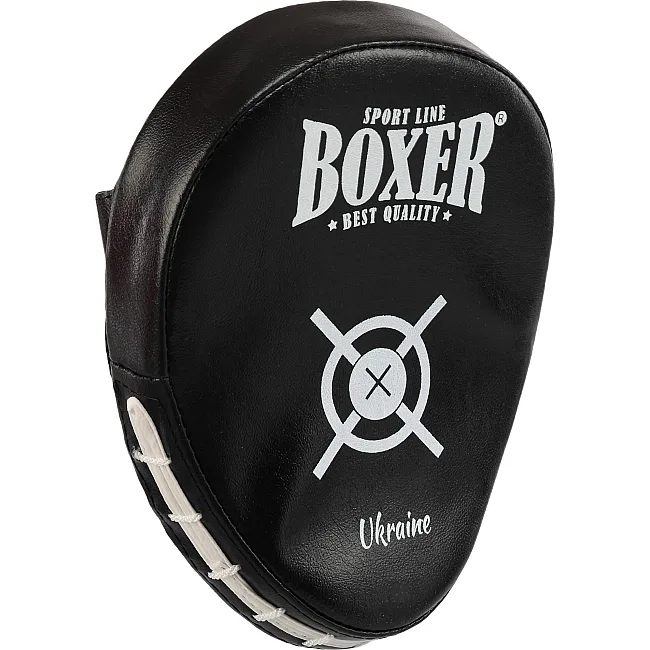 Лапа боксерская изогнутая тренировочная BOXER NEW 2011-N (Красный)