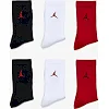 Шкарпетки NIKE U J ED CUSH PLY CREW 6PR - 144 чорний, білий, червоний
