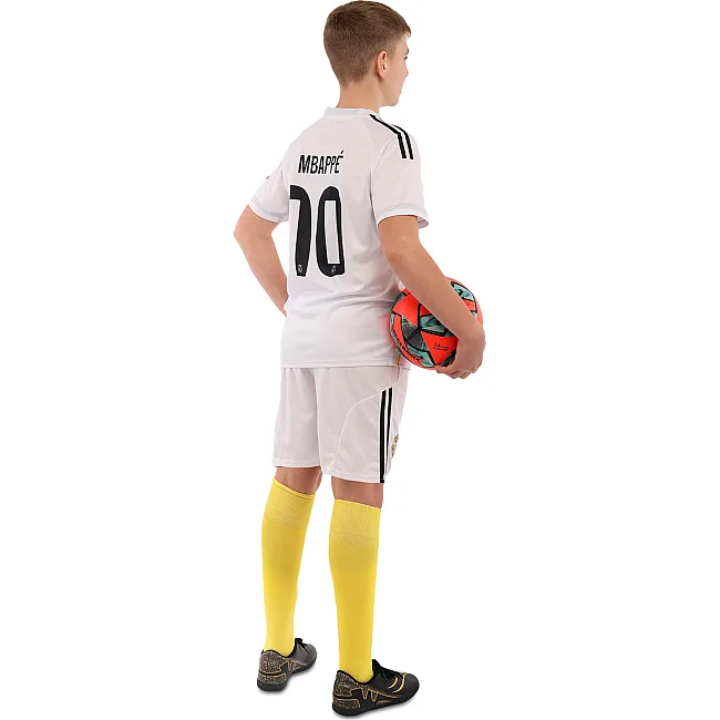 Футбольная форма детская с символикой клуба REAL MADRID MBAPPE 10 домашняя 2026 SP-SPORT CO-7339 (Белый)