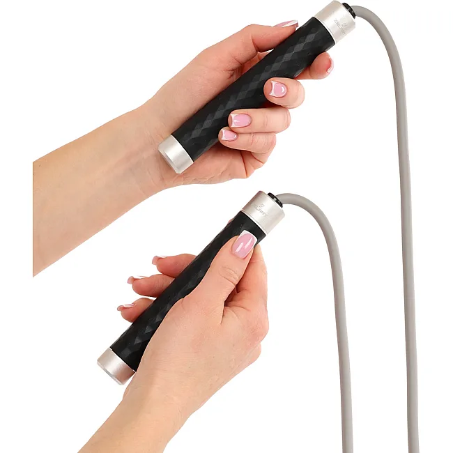 Скоростная скакалка с подшипником и ZELART FI-4879 3м (Черный)
