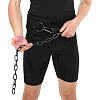 Пояс атлетический для отягощения текстильный с цепью и карабином EZOUS DIP BELT ARMOR N-01 спинка-17см