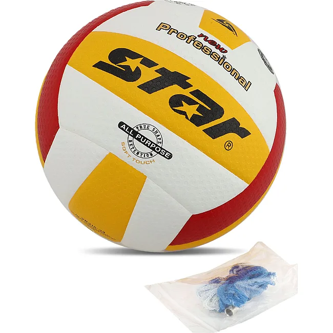 Волейбольный мяч
 STAR NEW PROFESSIONAL VB315-34 №5 PU
-красный (Белый-желтый)
