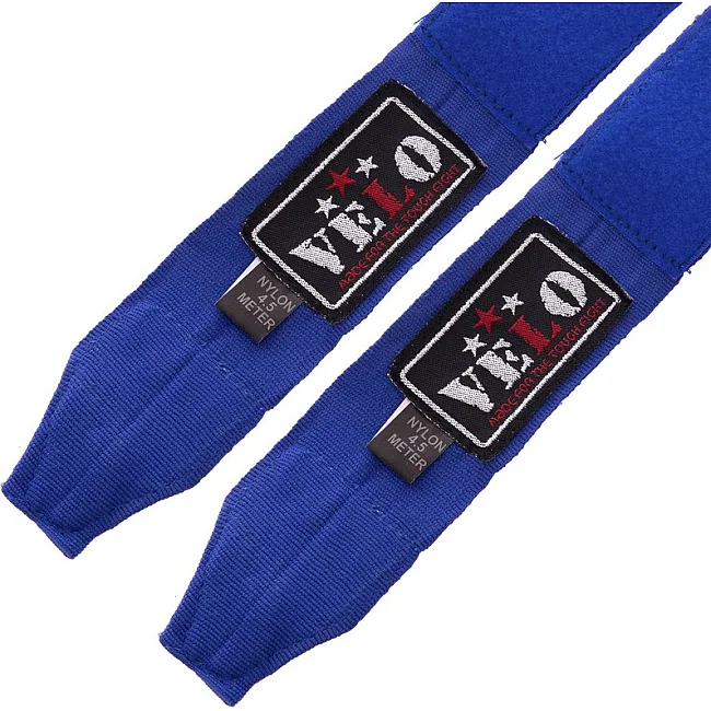 Бинты для бокса
 2штуки AIBA VELO
 4080-4_5 4,5м (Синий)