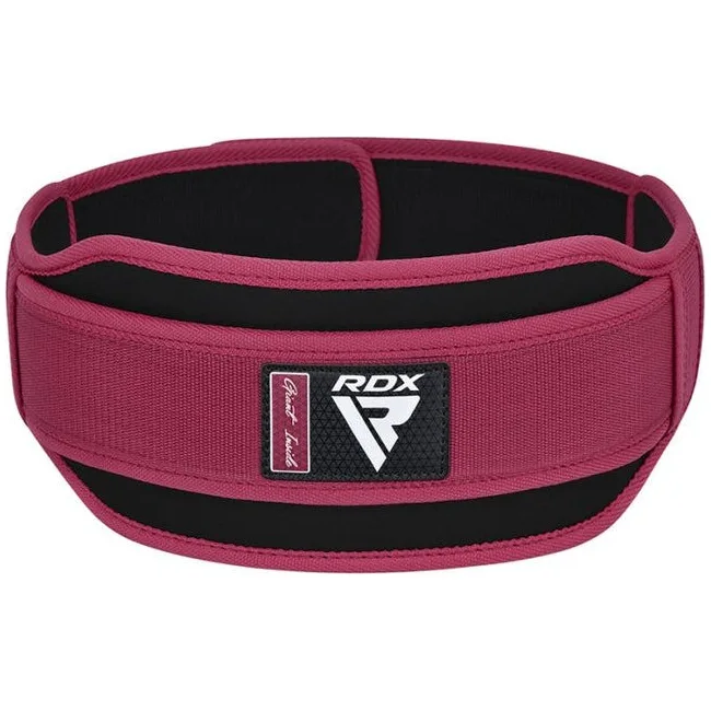 Пояс для тяжелой атлетики RDX RX5 Double Belt неопреновый Pink