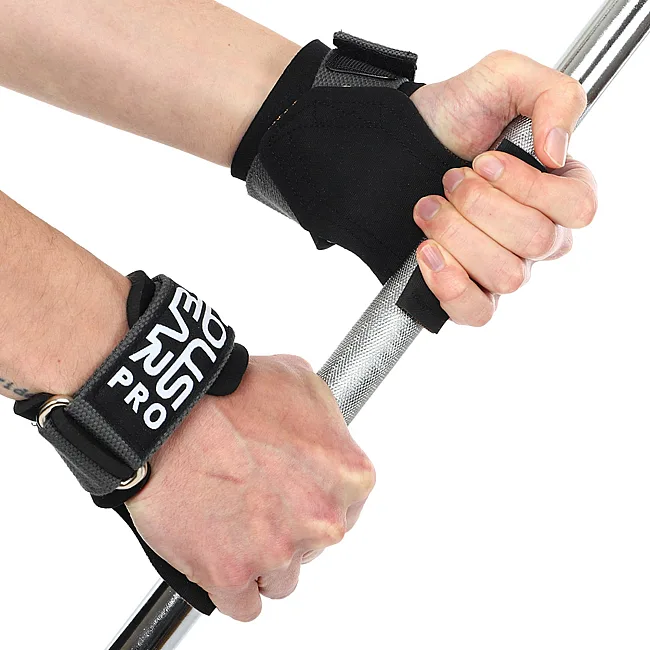 Накладки для подтягивания и тяги GRIPPS CRESCENT EZOUS D-05 2шт (Черный)