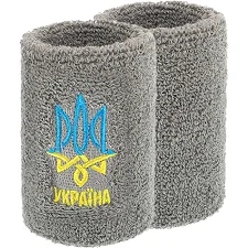 Спортивний напульсник, що вбирає вологу УКРАЇНА BC-9273 1шт (Сірий)