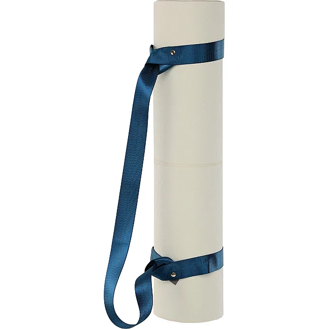 Ремень-стяжка для переноски коврика BLOOM YOGA STRAP LB7080 (Синий)