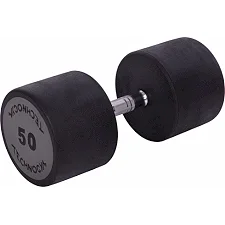 Гантель профессиональная с полиуретановым покрытием TECHNOGYM LN-1254-50 1шт 50кг