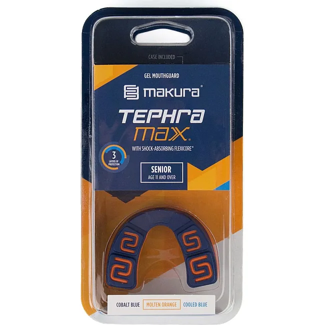 Капа для боксу MAKURA Tephra доросла (вік 11+) Blue/Orange/Blue (art.6017514126)