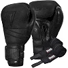 Боксерские перчатки TITLE Black Bolstered Leather Black (бинты 4м. в комплекте)