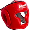 Тренировочный шлем для бокса кожа
 BOXER

 Элит 2033-1 (Красный)