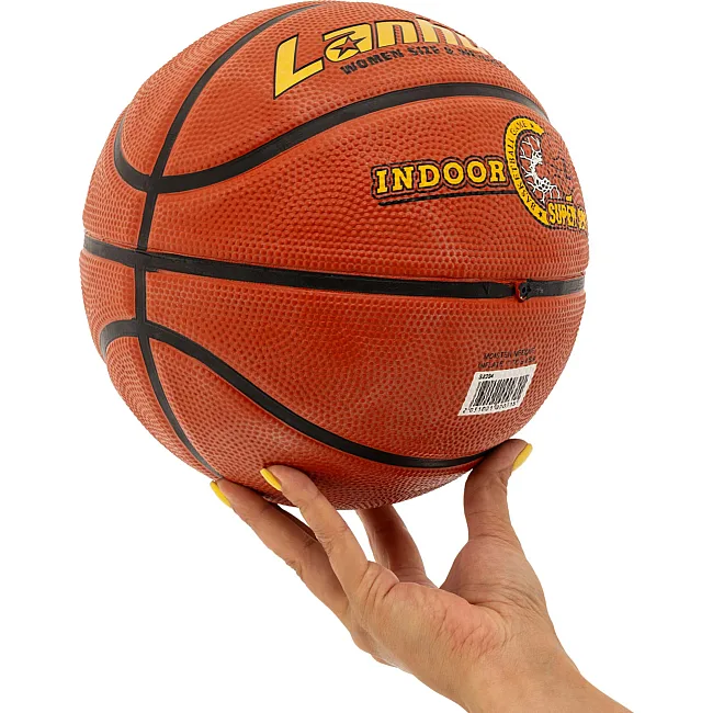 Баскетбольный мяч
 резиновый LANHUA Super soft Indoor S2204
 6