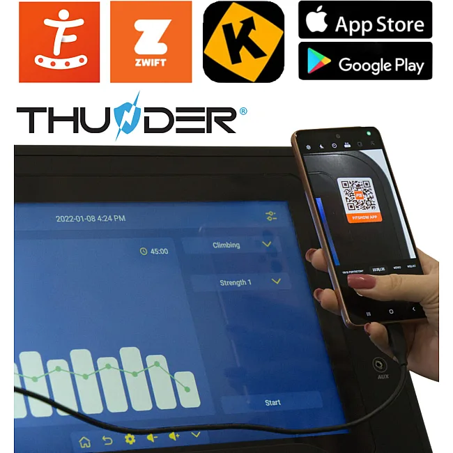 Беговая дорожка электрическая THUNDER IGNITE-S-TFT-BLACK