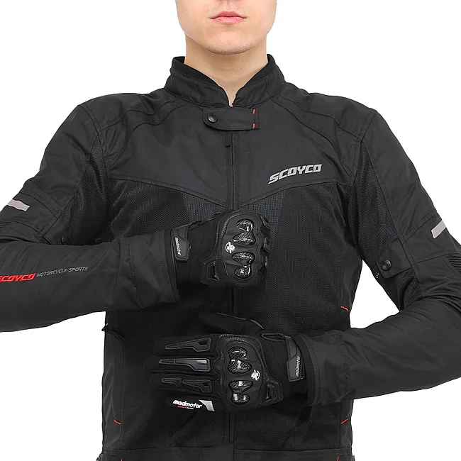 Мотоперчатки MADMOTOR MT-08 (Черный)