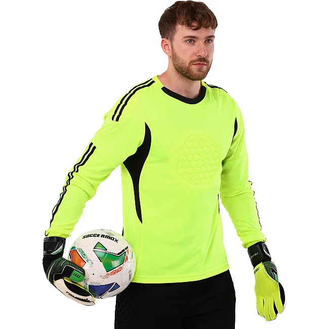 Вратарские перчатки с защитой пальцев REUSCH FB-869 (Зеленый-красный)