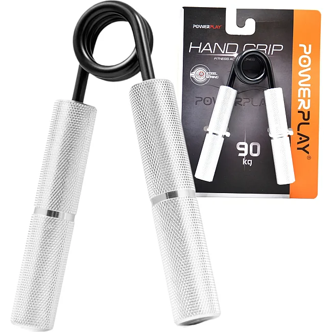 Эспандер-ножницы алюминиевый POWERPLAY 4322 (90 кг) PRO+ Серебряный