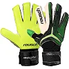 Вратарские перчатки с защитой пальцев REUSCH FB-869 (Зеленый-черный)