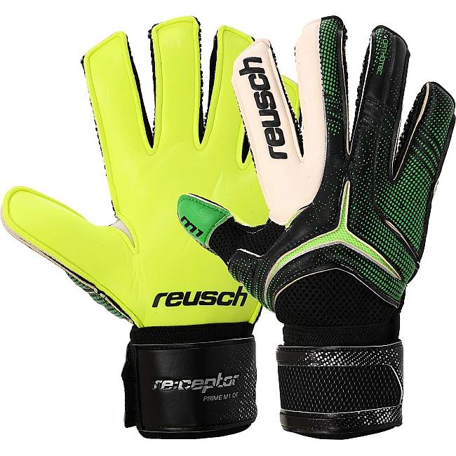 Вратарские перчатки
 с защитой пальцев REUSCH FB-869 (Зеленый-черный)