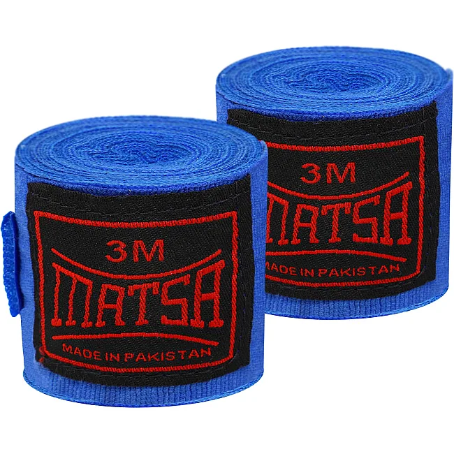 Бинты для бокса
 2штуки MATSA
 MA-0031-3 3м (Красный)