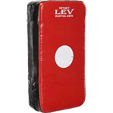 Макивара Прямая тренировочная для отработки ударов Комби LEV LV-4284 25x45x9см 1шт (Красный-черный)