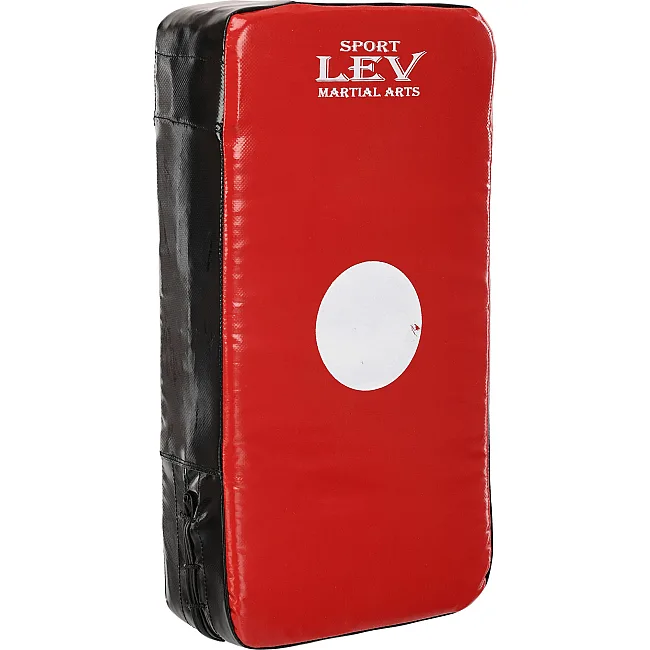 Маківара Пряма тренувальна для відпрацювання ударів Комбі LEV LV-4284 25x45x9см 1шт (Червоний-чорний)