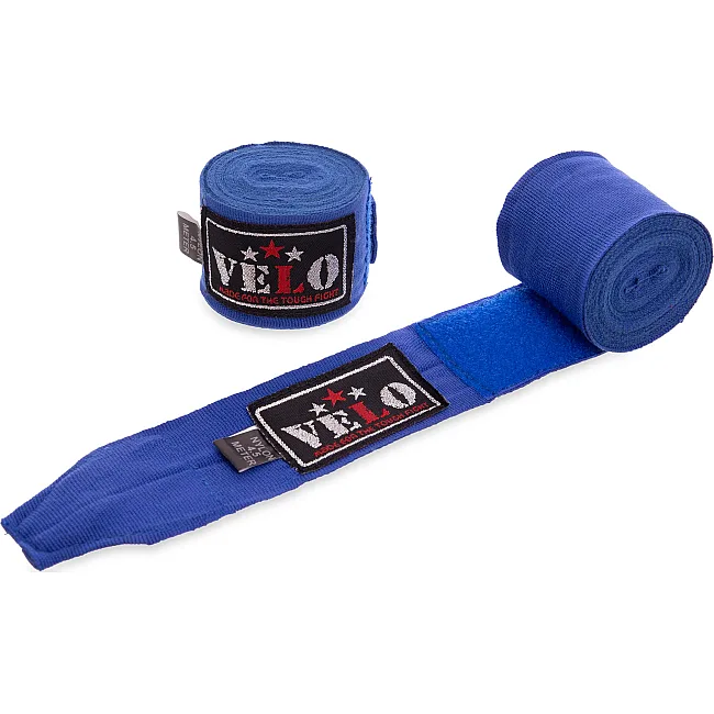 Бинты для бокса
 2штуки AIBA VELO
 4080-4_5 4,5м (Синий)