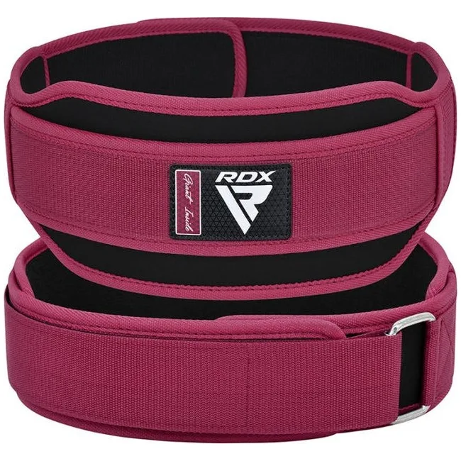 Пояс для тяжелой атлетики RDX RX5 Double Belt неопреновый Pink