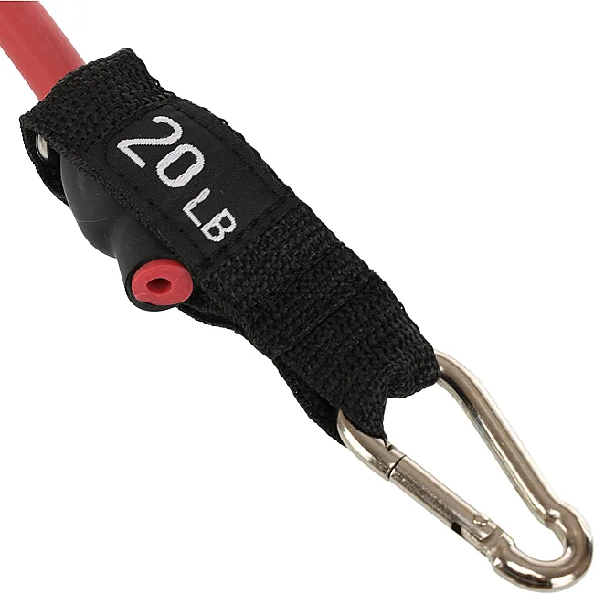 Трубчатый эспандер
 с карабином DOUBLE CUBE DT-1002C-20LB 5,5х11,5x1200мм нагрузка 9кг