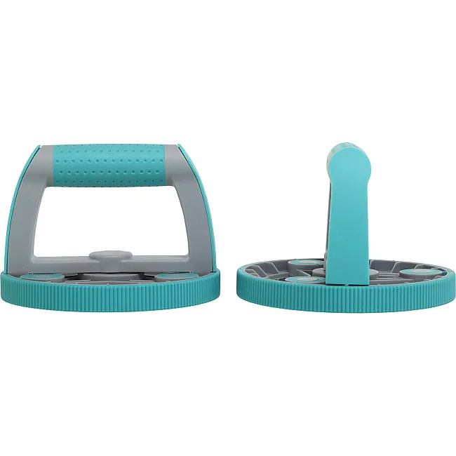 Колесо для пресса 3 в 1 универсальный компактный фитнес-набор Multipurp
e compact fitness set Yogaplus FI-9377 (Серый-розовый)
