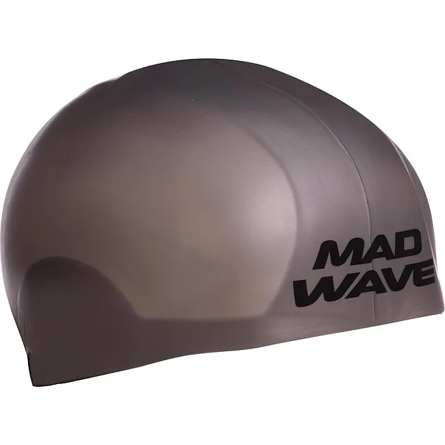 Шапочка для бассейна
 силиконовая стартовая MADWAVE

 R-CAP FINA Approved M053115 (Серый)
