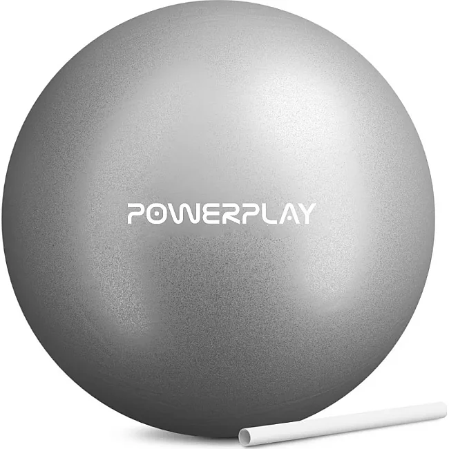М'яч для пилатеса, йоги и реабилитации PowerPlay PP_4415 Body Shape Ball 22 см Серый