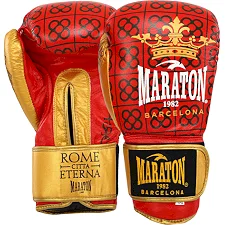 Перчатки для бокса MARATON 1982 BARCELONA P00000873 (Красный-золотой)