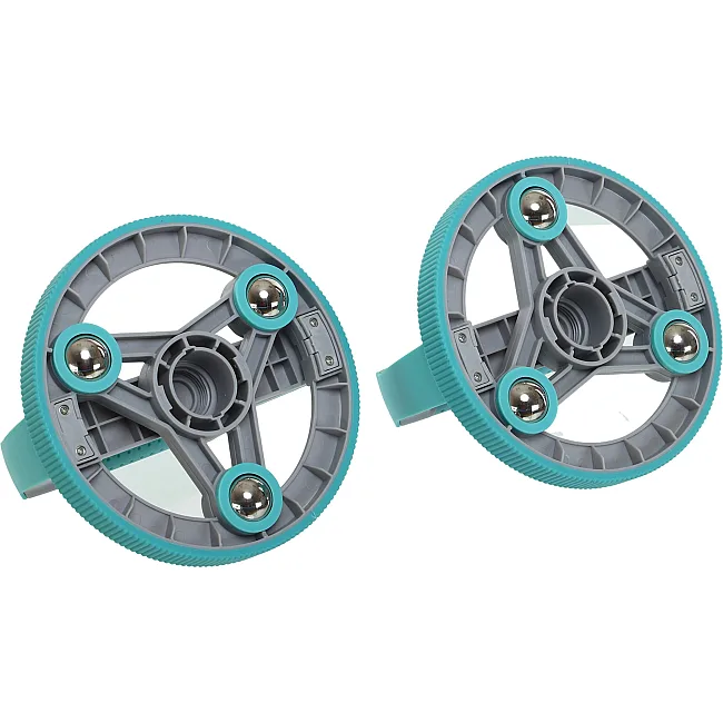 Колесо для пресса 3 в 1 универсальный компактный фитнес-набор Multipurp
e compact fitness set Yogaplus FI-9377 (Серый-розовый)