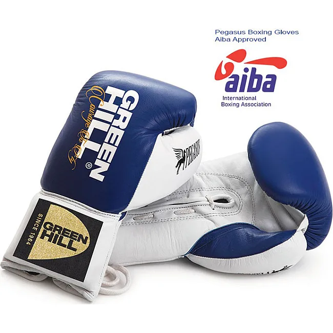 Боксерські рукавички Green Hill Pegasus AIBA (Синій)