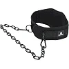 Пояс атлетический для отягощения текстильный с цепью и карабином EZOUS DIP BELT ARMOR N-01 спинка-17см