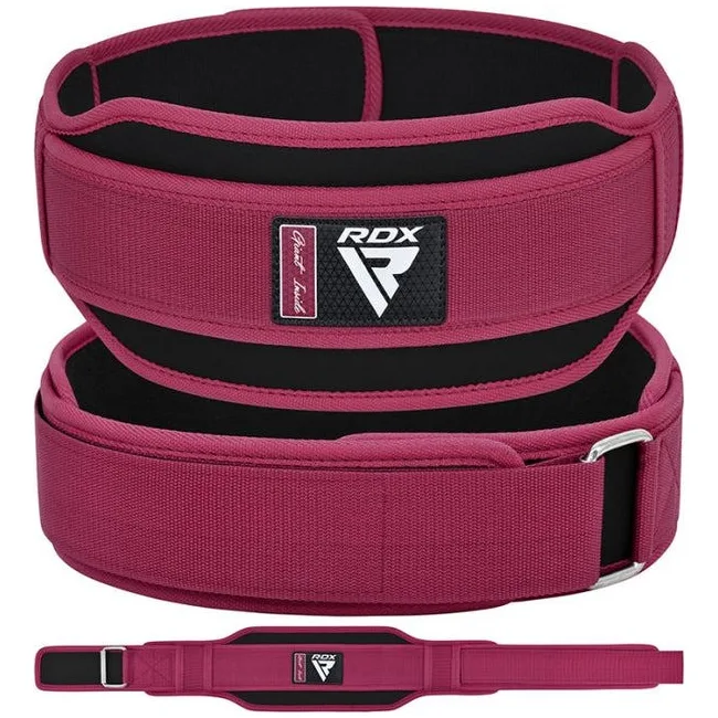 Пояс для тяжелой атлетики RDX RX5 Double Belt неопреновый Pink