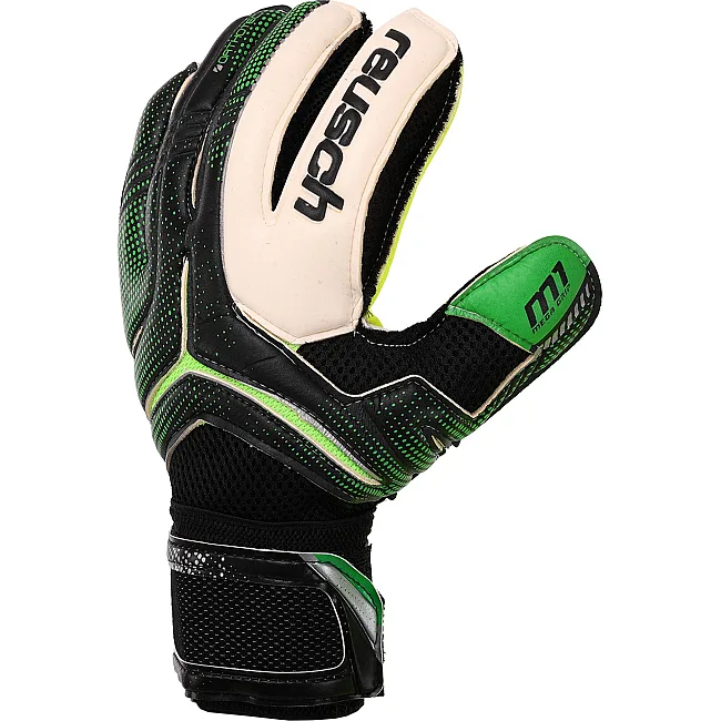 Вратарские перчатки с защитой пальцев REUSCH FB-869 (Зеленый-красный)