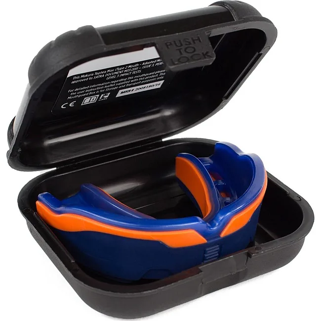 Капа для боксу MAKURA Tephra доросла (вік 11+) Blue/Orange/Blue (art.6017514126)