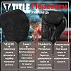 Боксерские перчатки TITLE Black Bolstered Leather Black (бинты 4м. в комплекте)